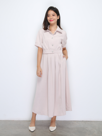 Short Sleeve Top With Long Skirt Set 36914