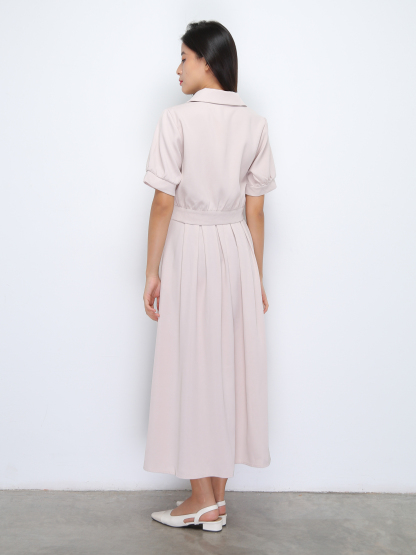 Short Sleeve Top With Long Skirt Set 36914