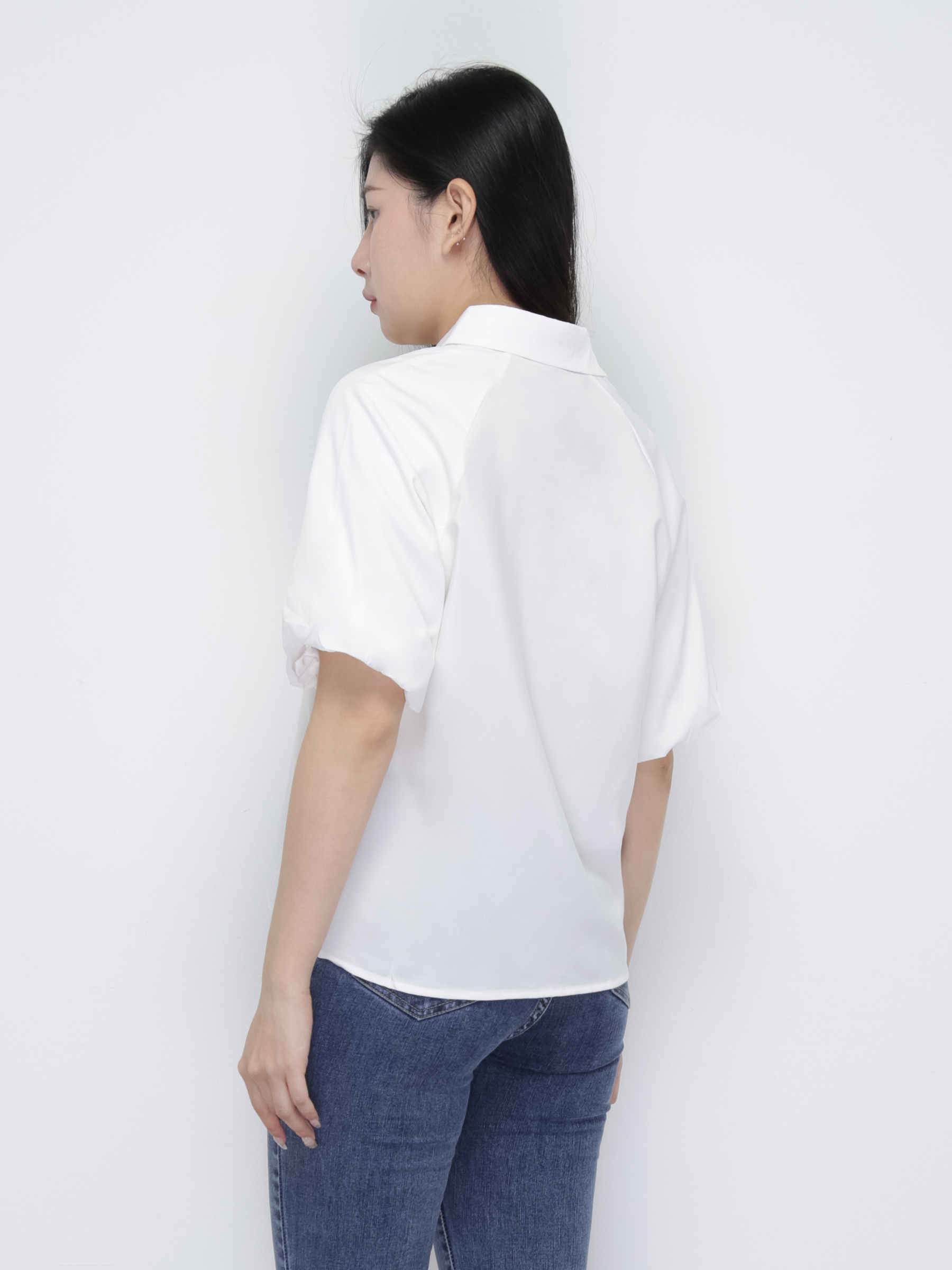 Short Sleeve Front Button Top 36915