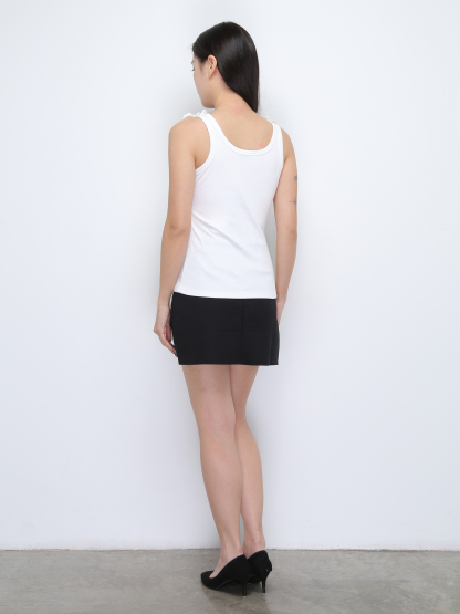 Sleeveless With Floral Top 36993