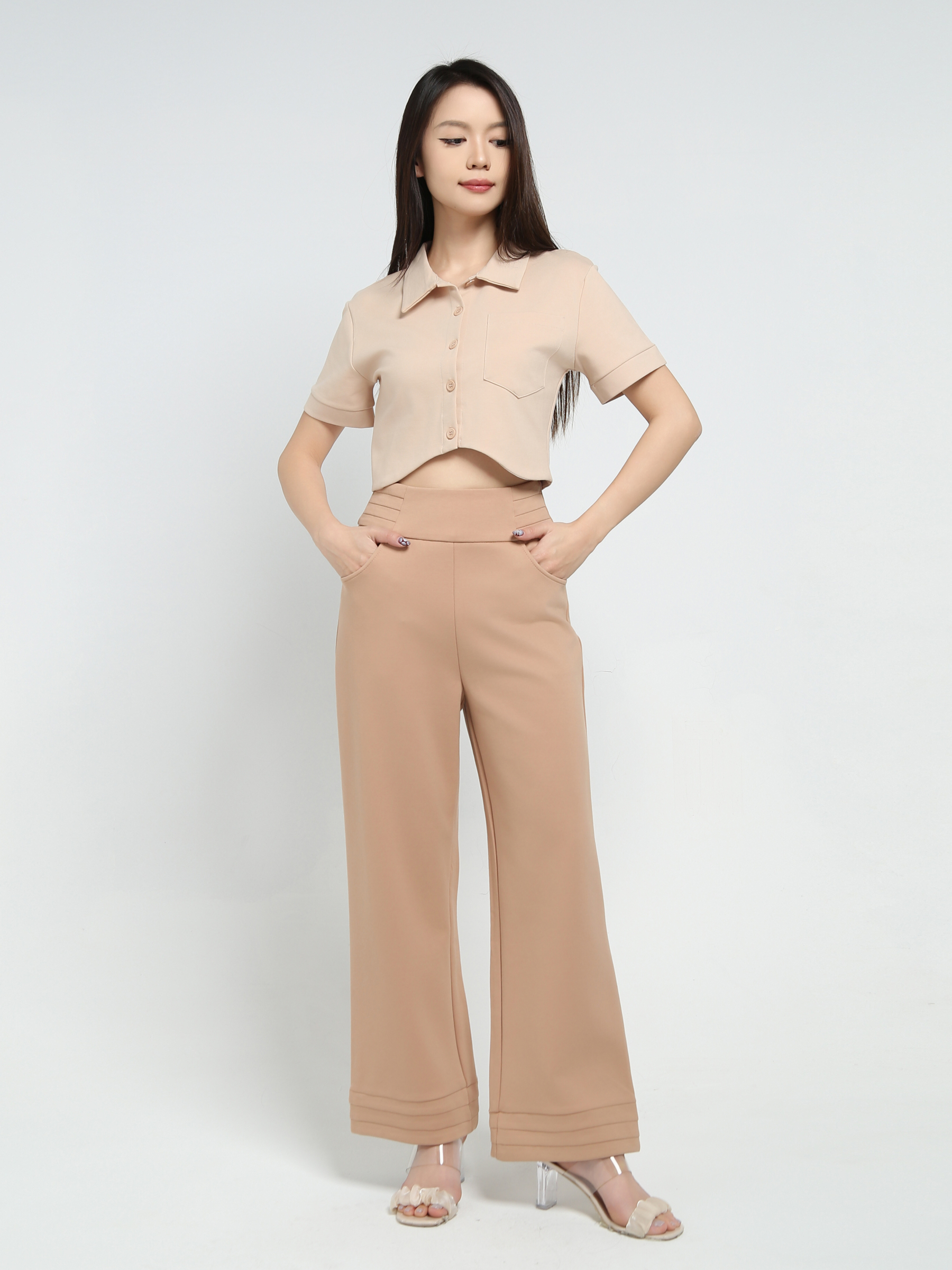 Formal Side Pocket Long Pants 34445