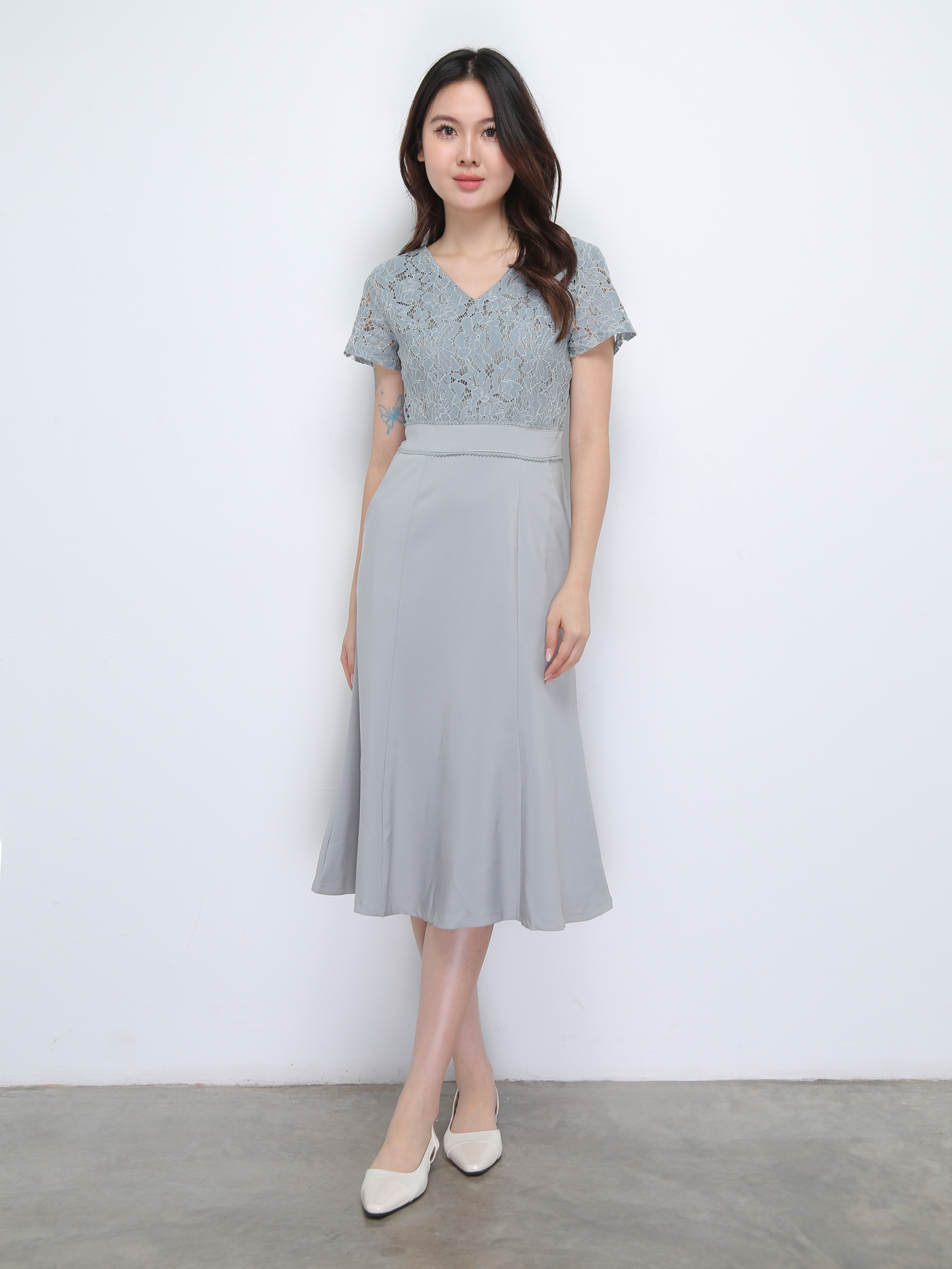 With Lace Dress 37021