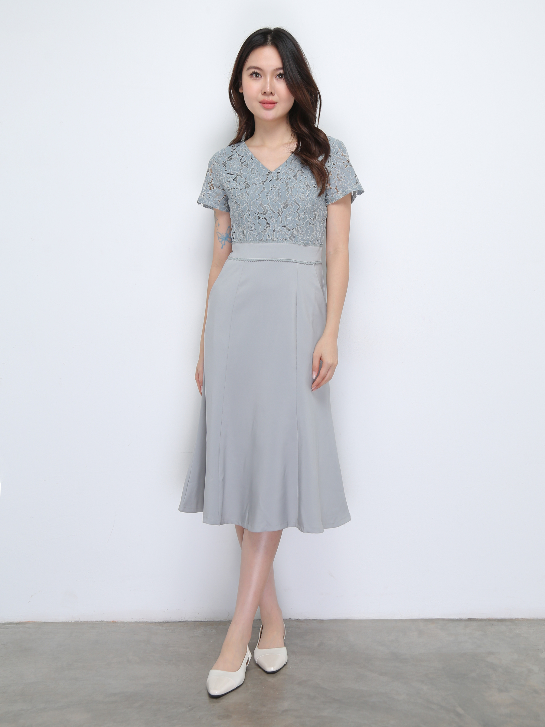 With Lace Dress 37021