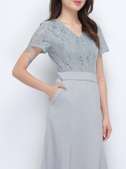 With Lace Dress 37021