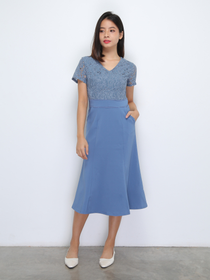 With Lace Dress 37021