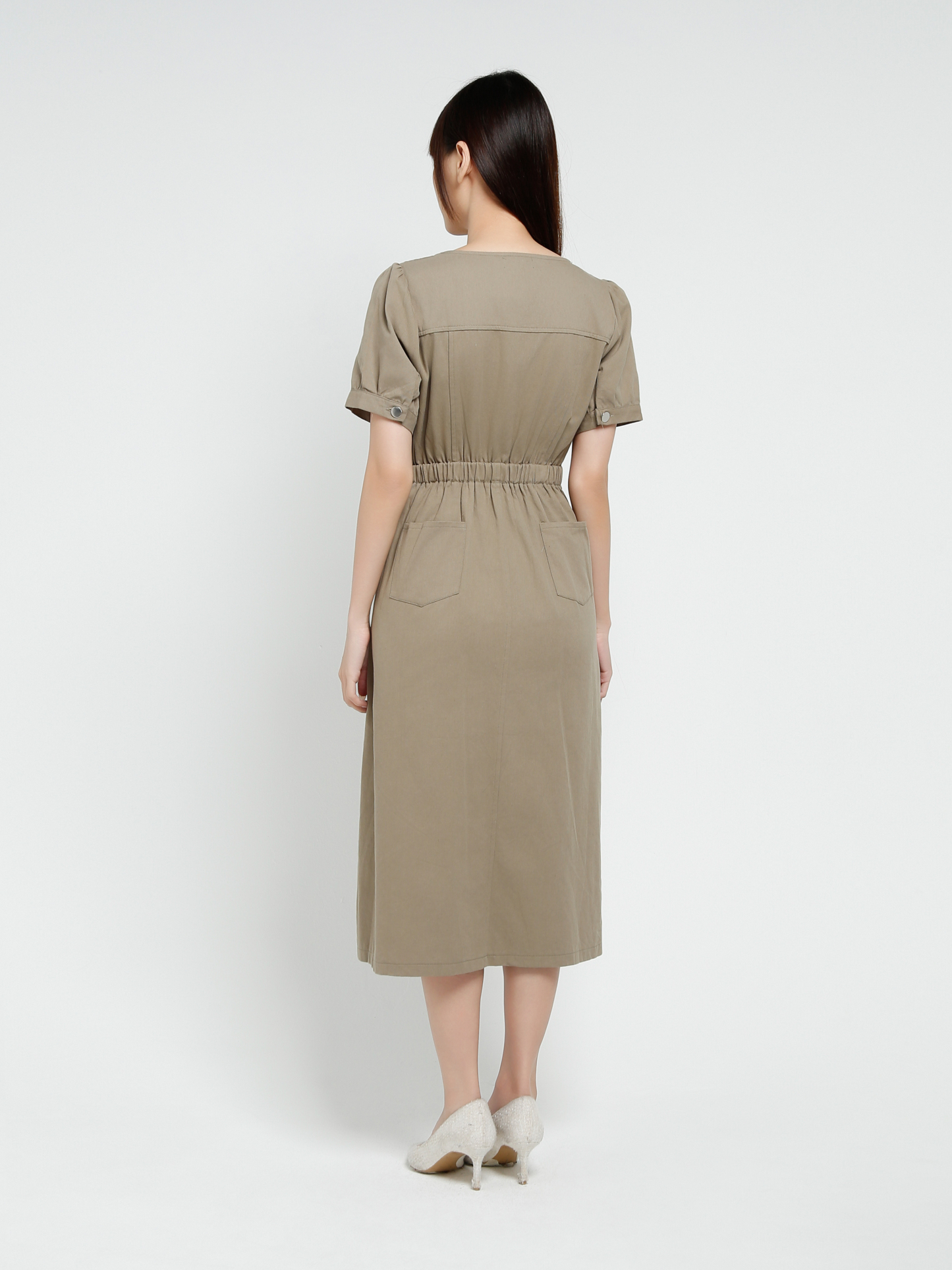 Front Breasted Button Dress 37035