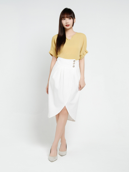 High Waist Wrap Skirt 37041