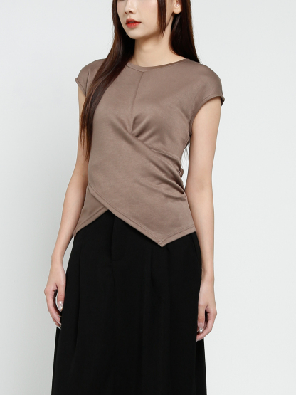 Sleeveless Wrap Top 37049