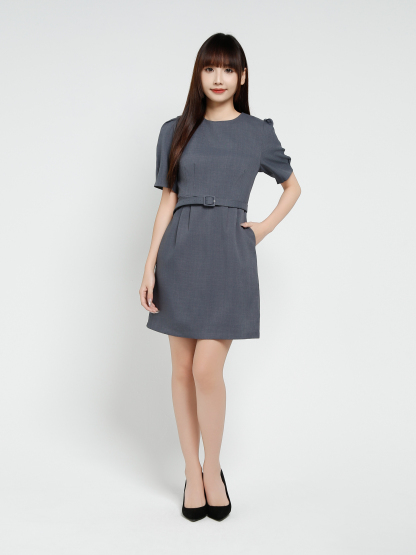 Formal Wear With Belt Dress 37050