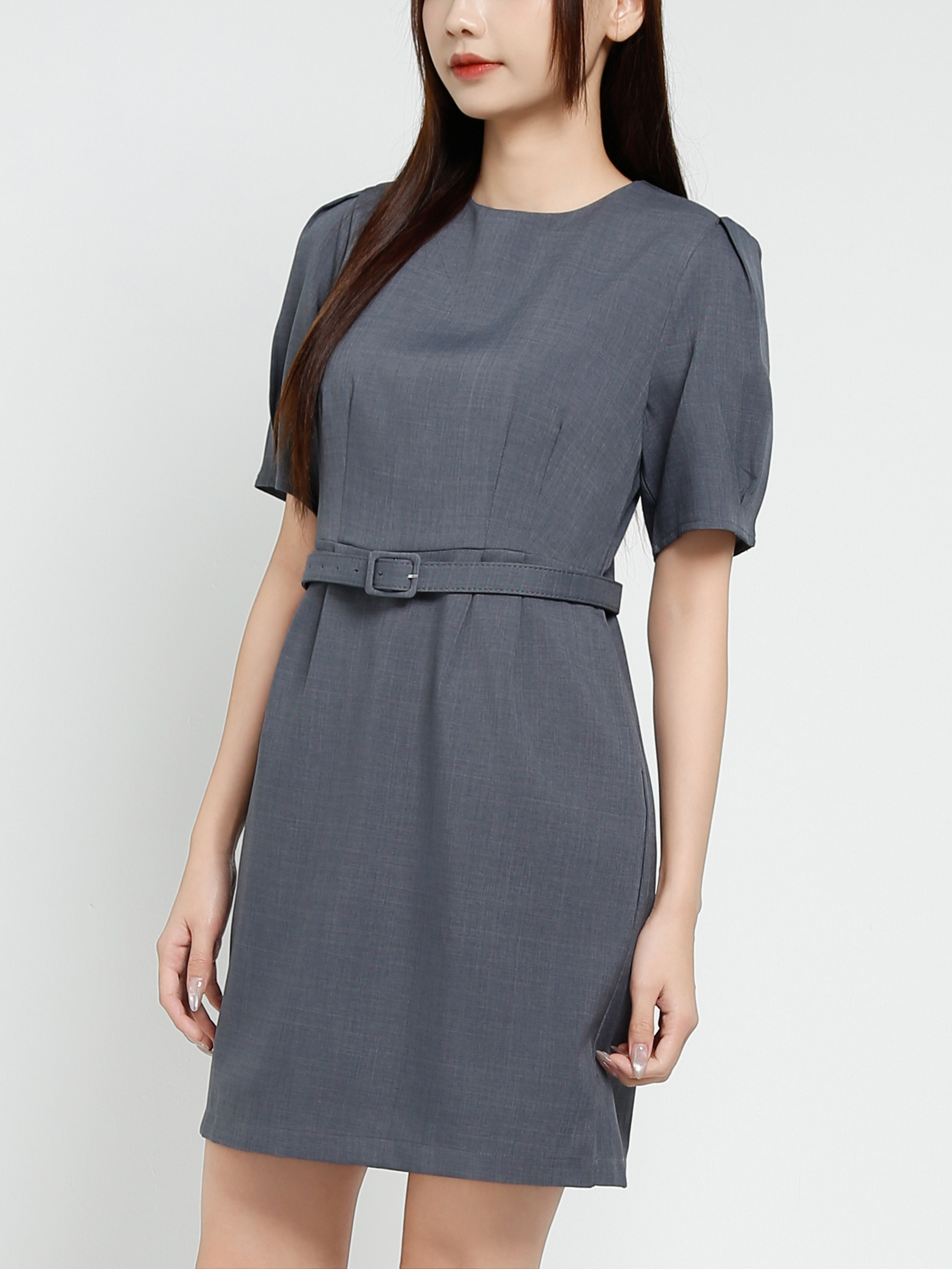 Formal Wear With Belt Dress 37050