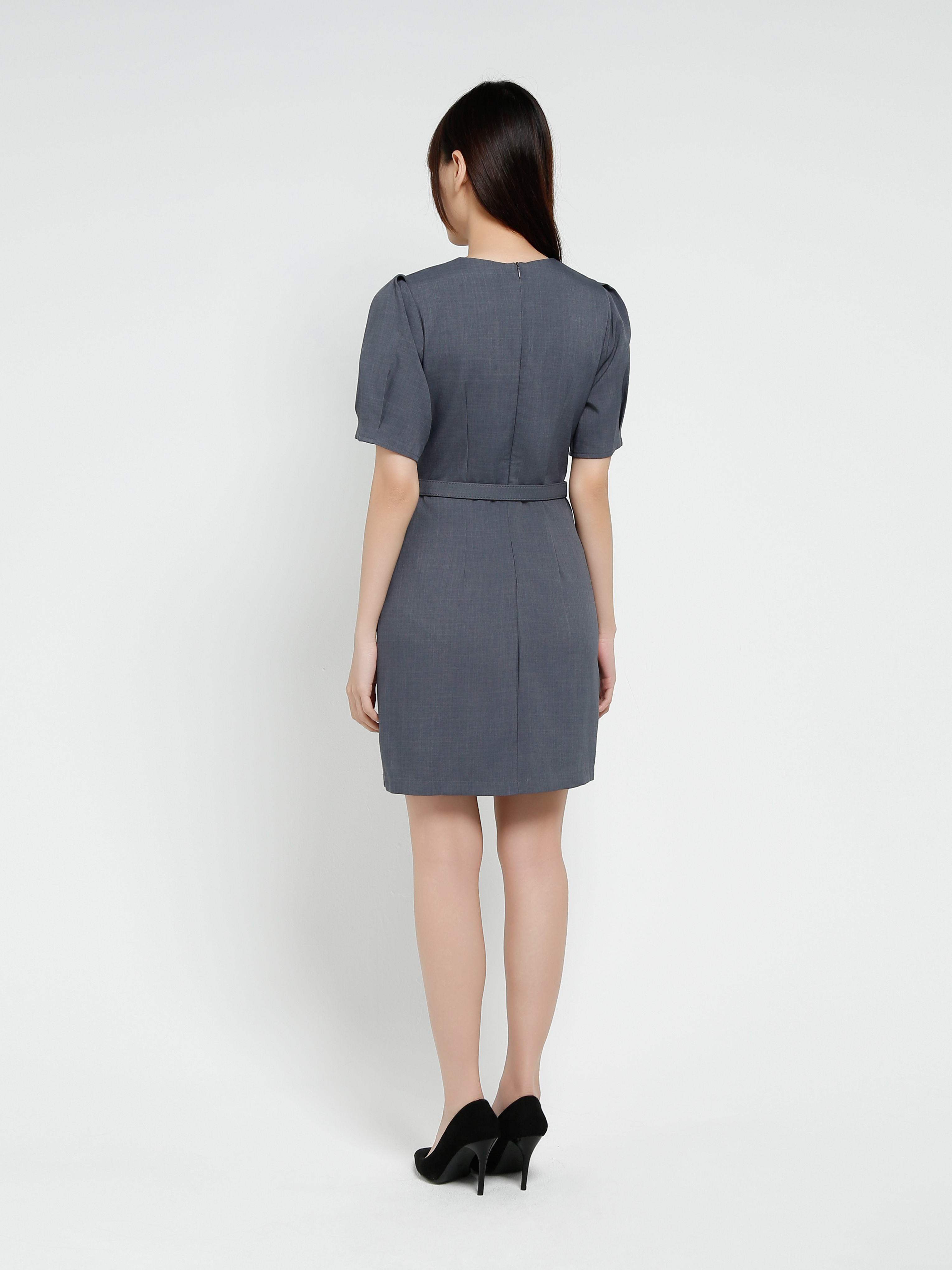 Formal Wear With Belt Dress 37050