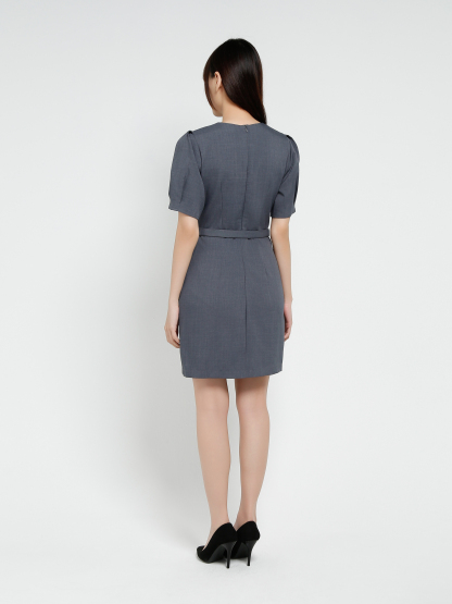 Formal Wear With Belt Dress 37050