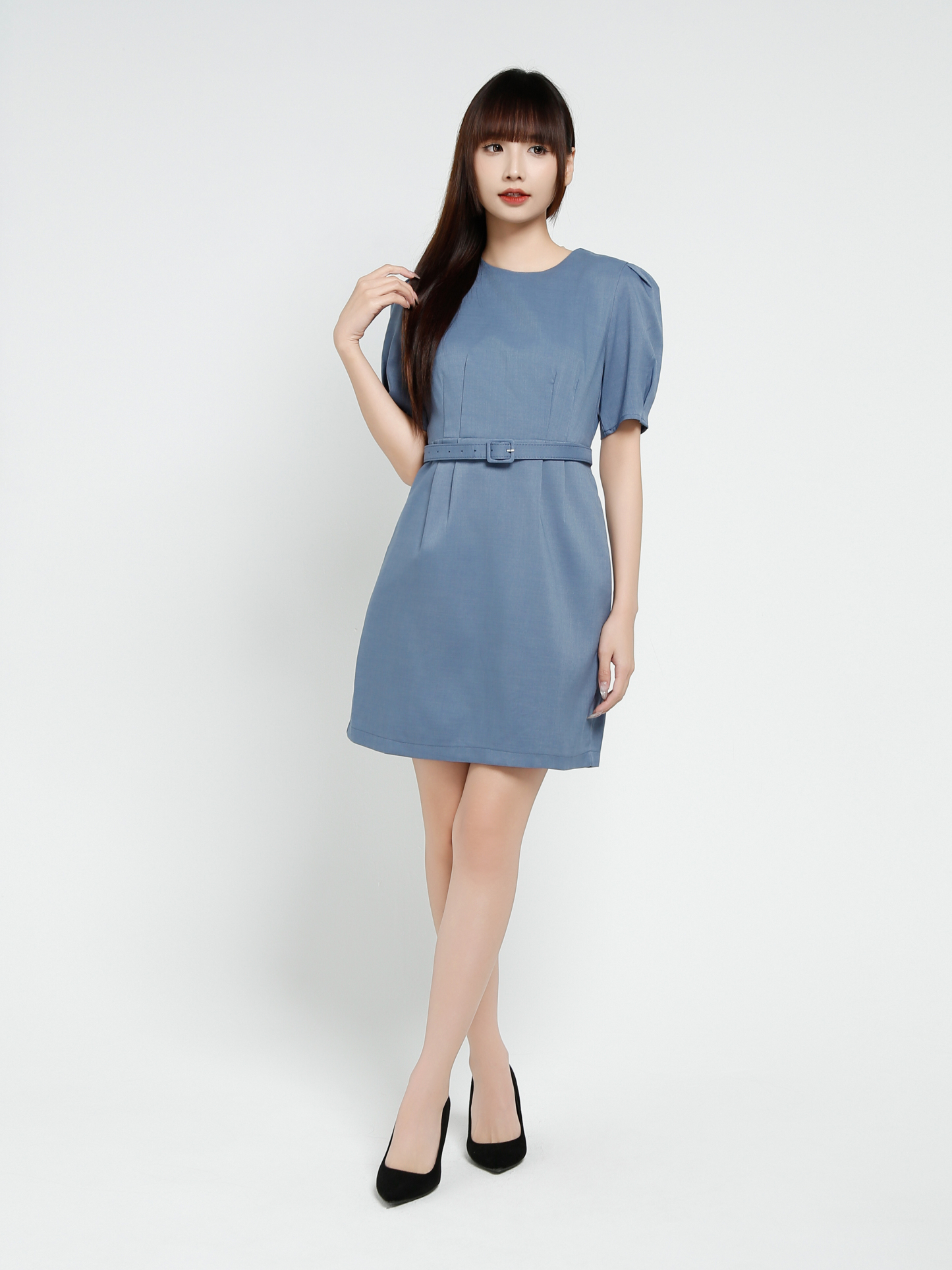 Formal Wear With Belt Dress 37050