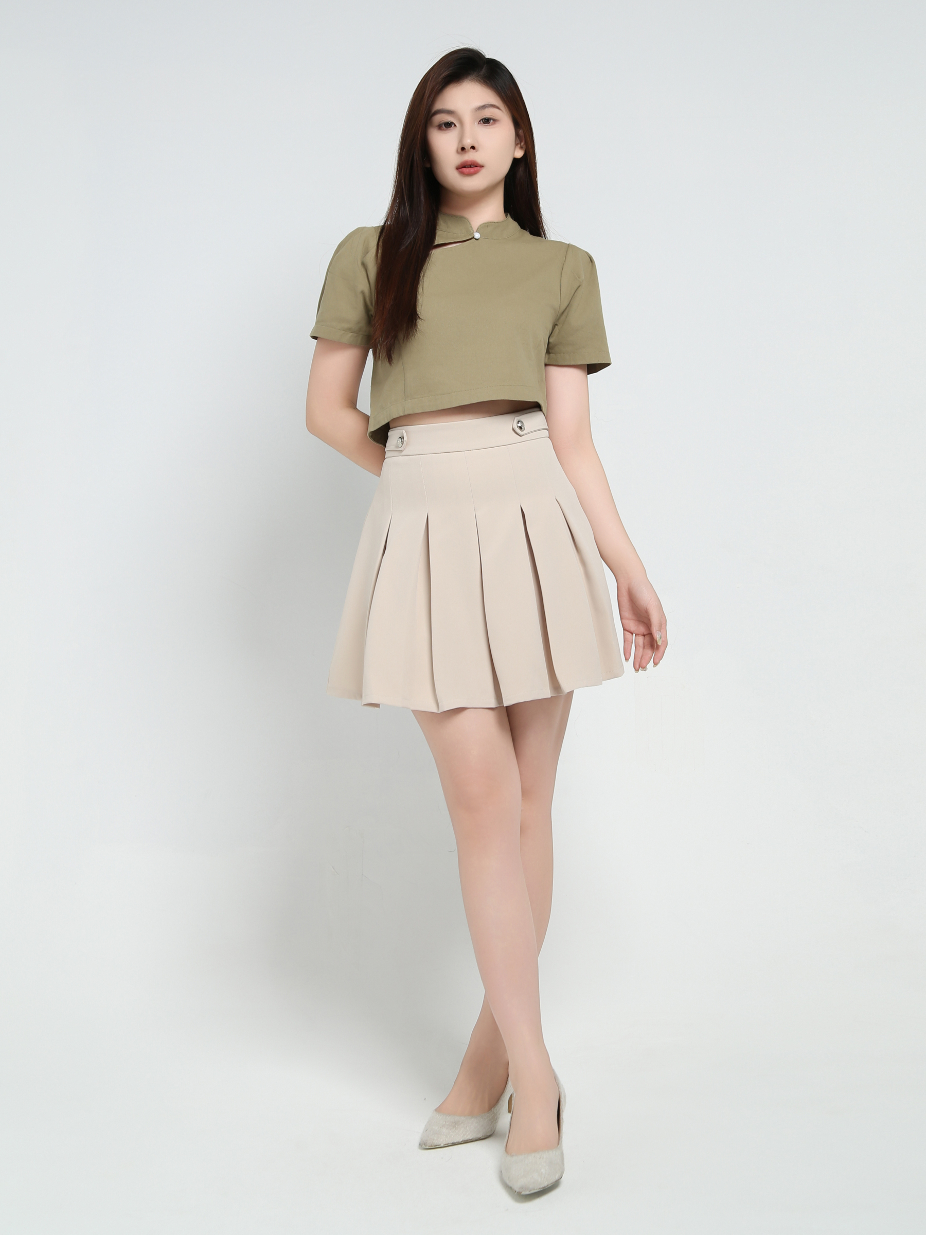 Short Sleeve Crop Top 37054