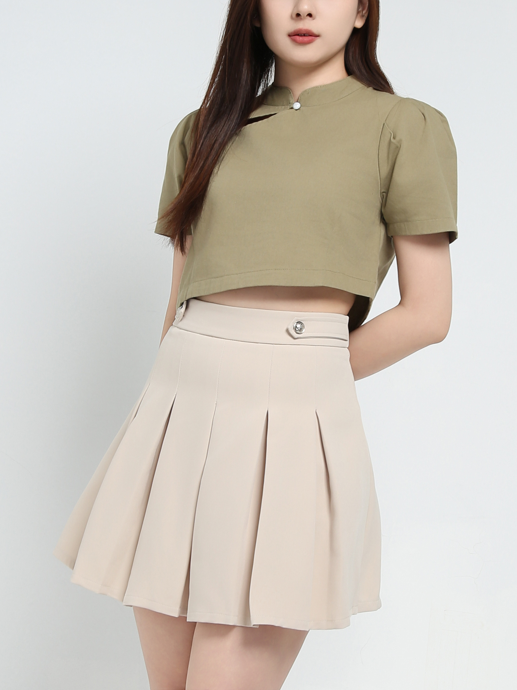 Short Sleeve Crop Top 37054