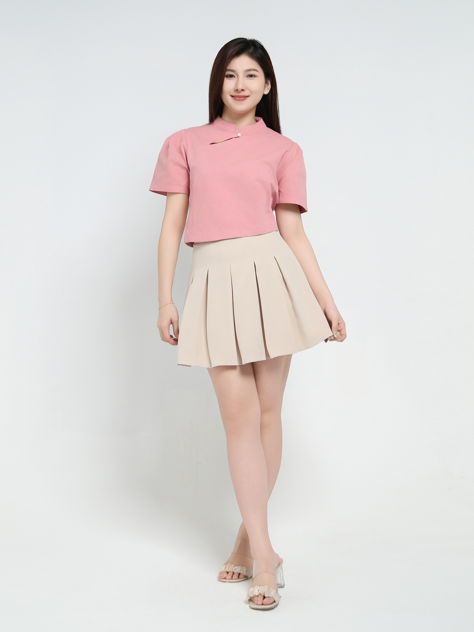 Short Sleeve Crop Top 37054