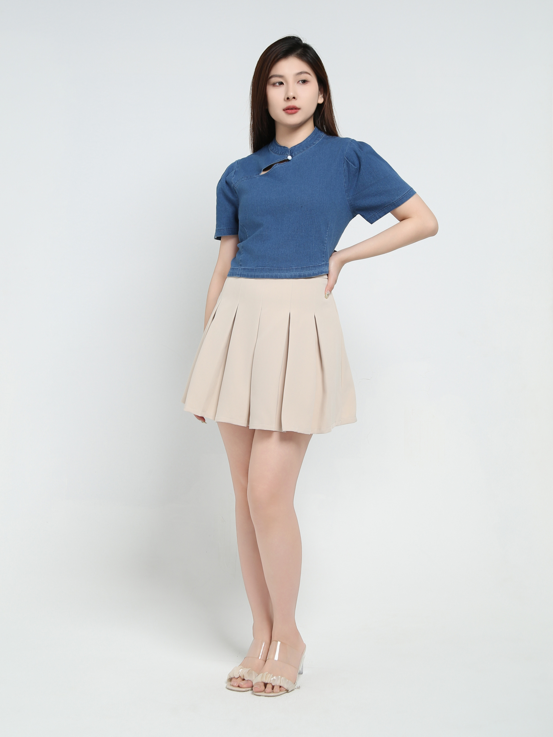 Short Sleeve Crop Top 37054
