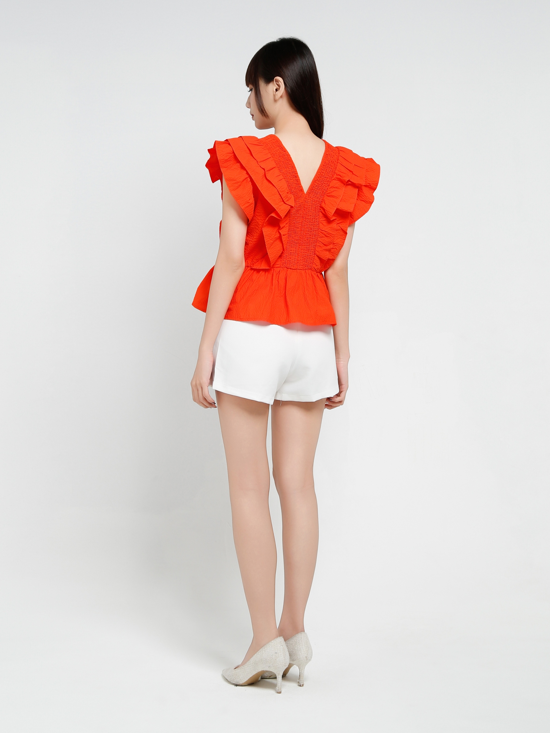 Sleeveless Ruffles Top 37068