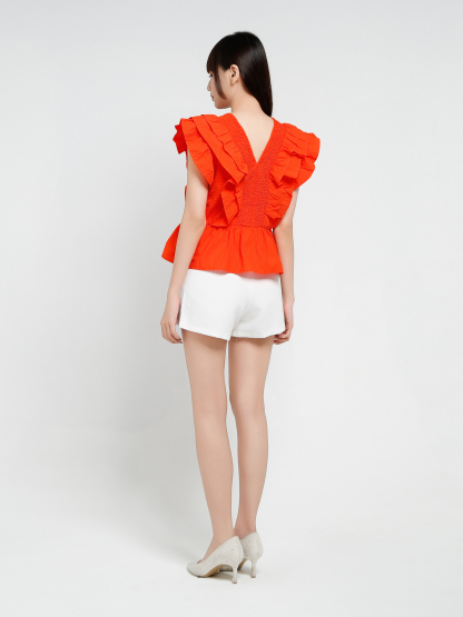 Sleeveless Ruffles Top 37068