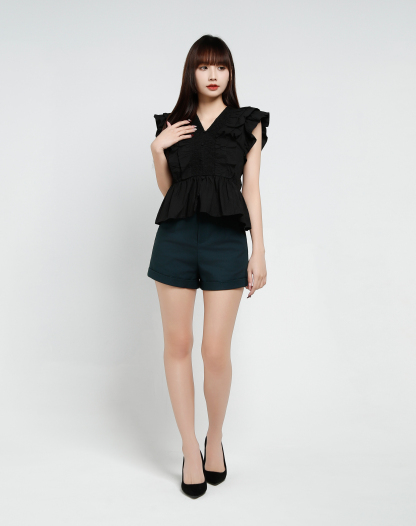Sleeveless Ruffles Top 37068