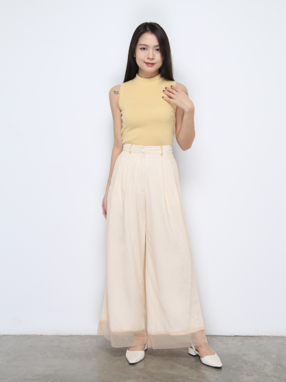 High Waist Wide Leg Long Pants 37073