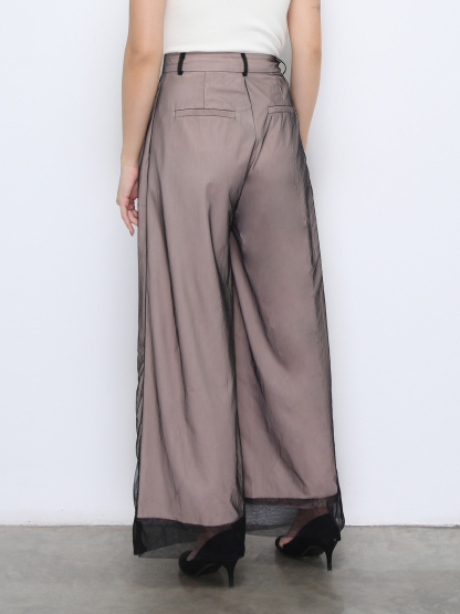 High Waist Wide Leg Long Pants 37073