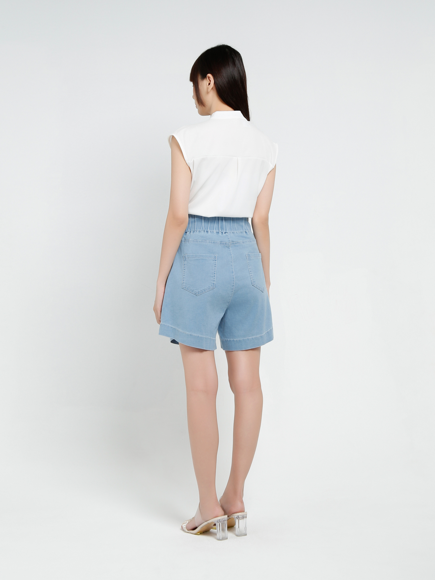 Denim Short Pants 37129