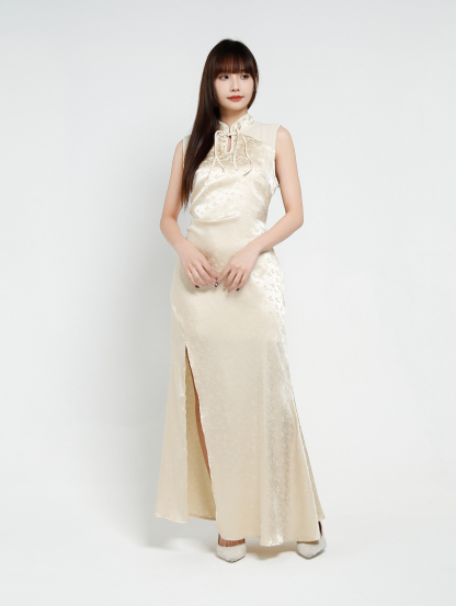 Sleeveless Cheongsam Dress 37143