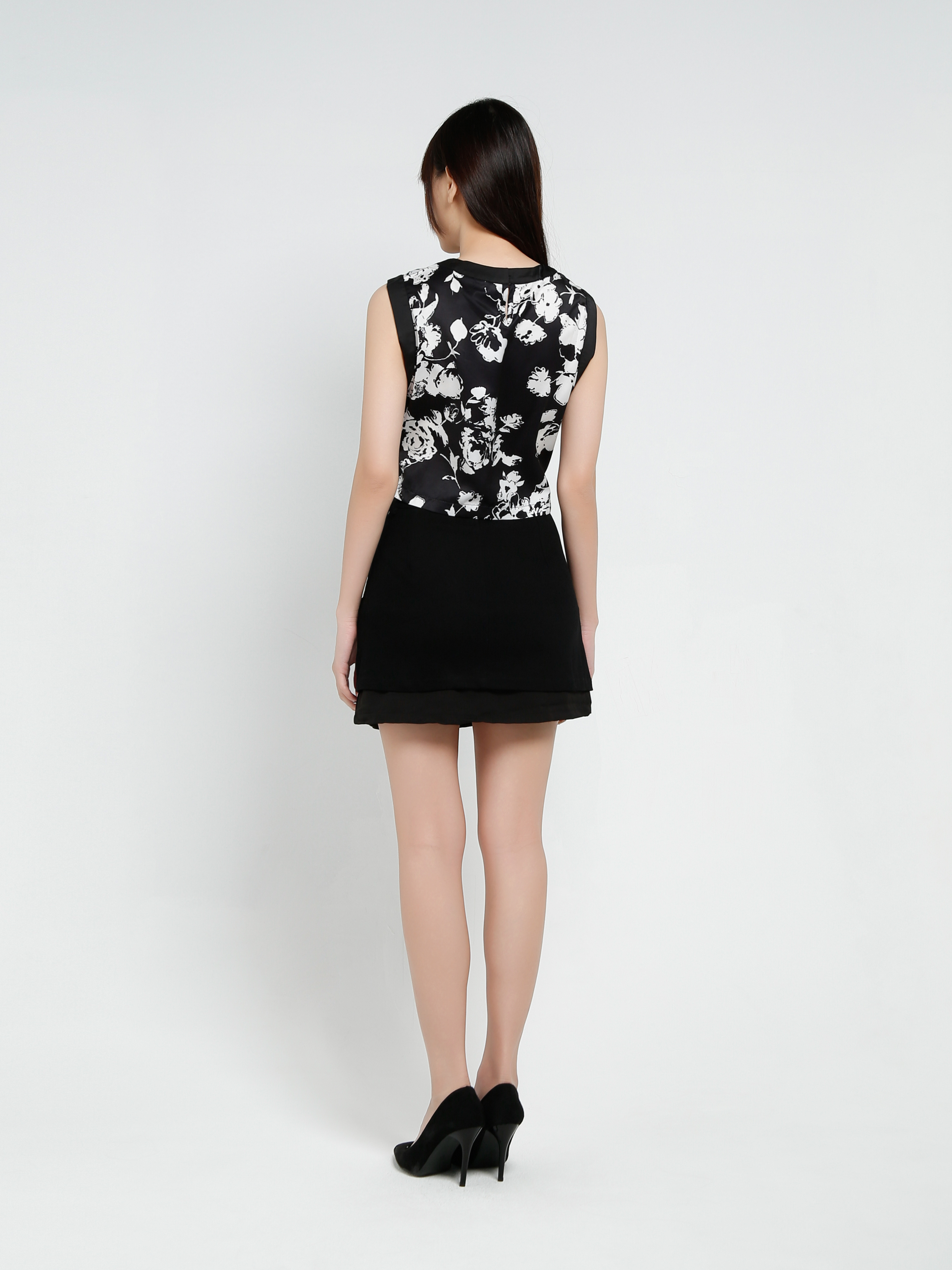 Sleeveless Flower Print Top 37176