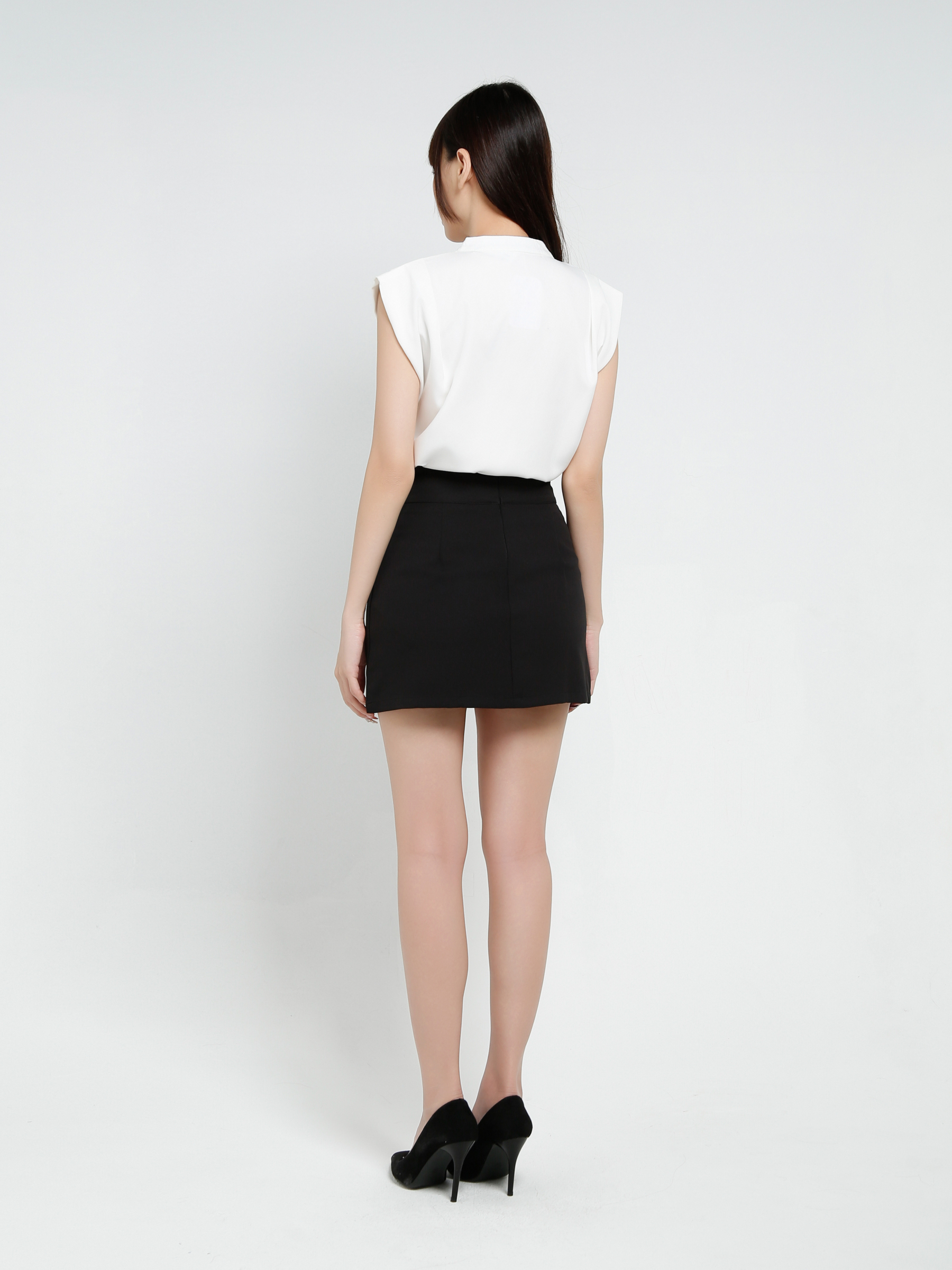 Sleeveless Top With Skirt Pant Set 37181