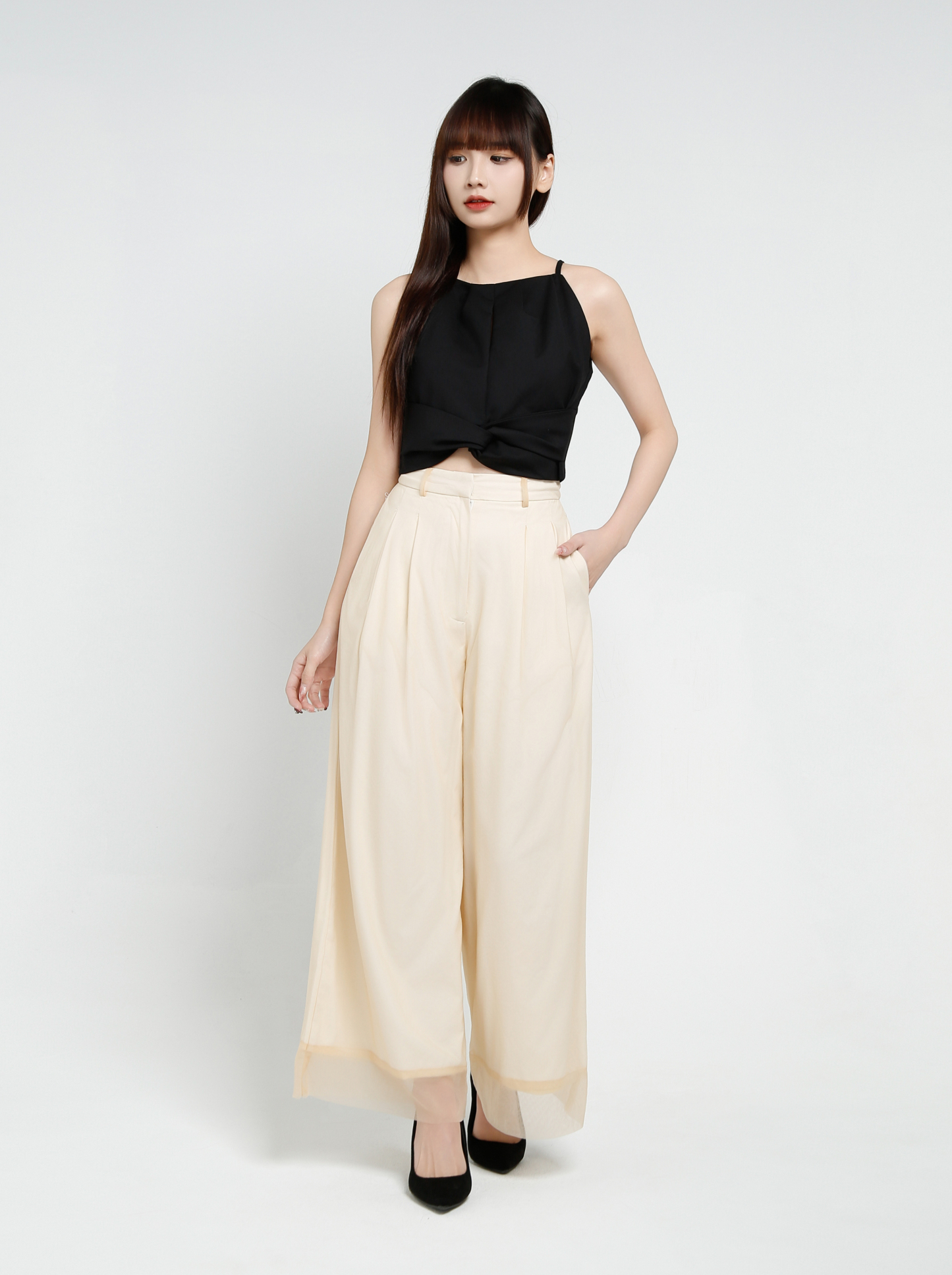 Pleated Singlet Top 37183