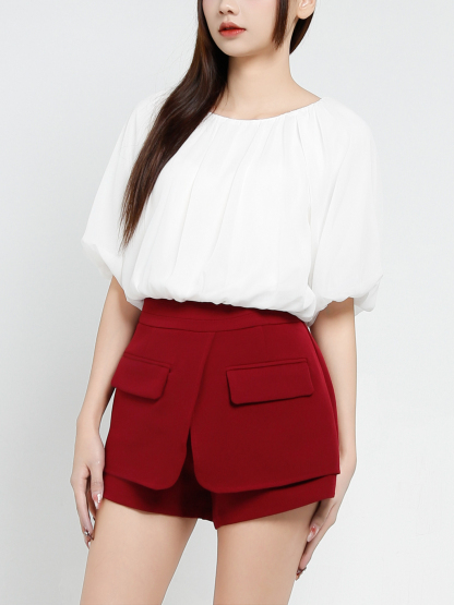 Long Sleeve Chiffon Top 37189