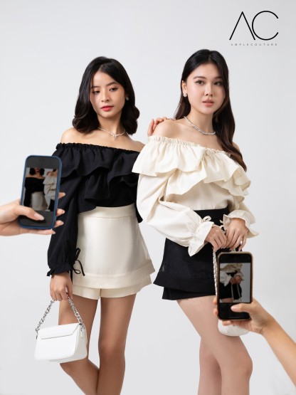 High Waist Mesh Skirt Pant DJ032