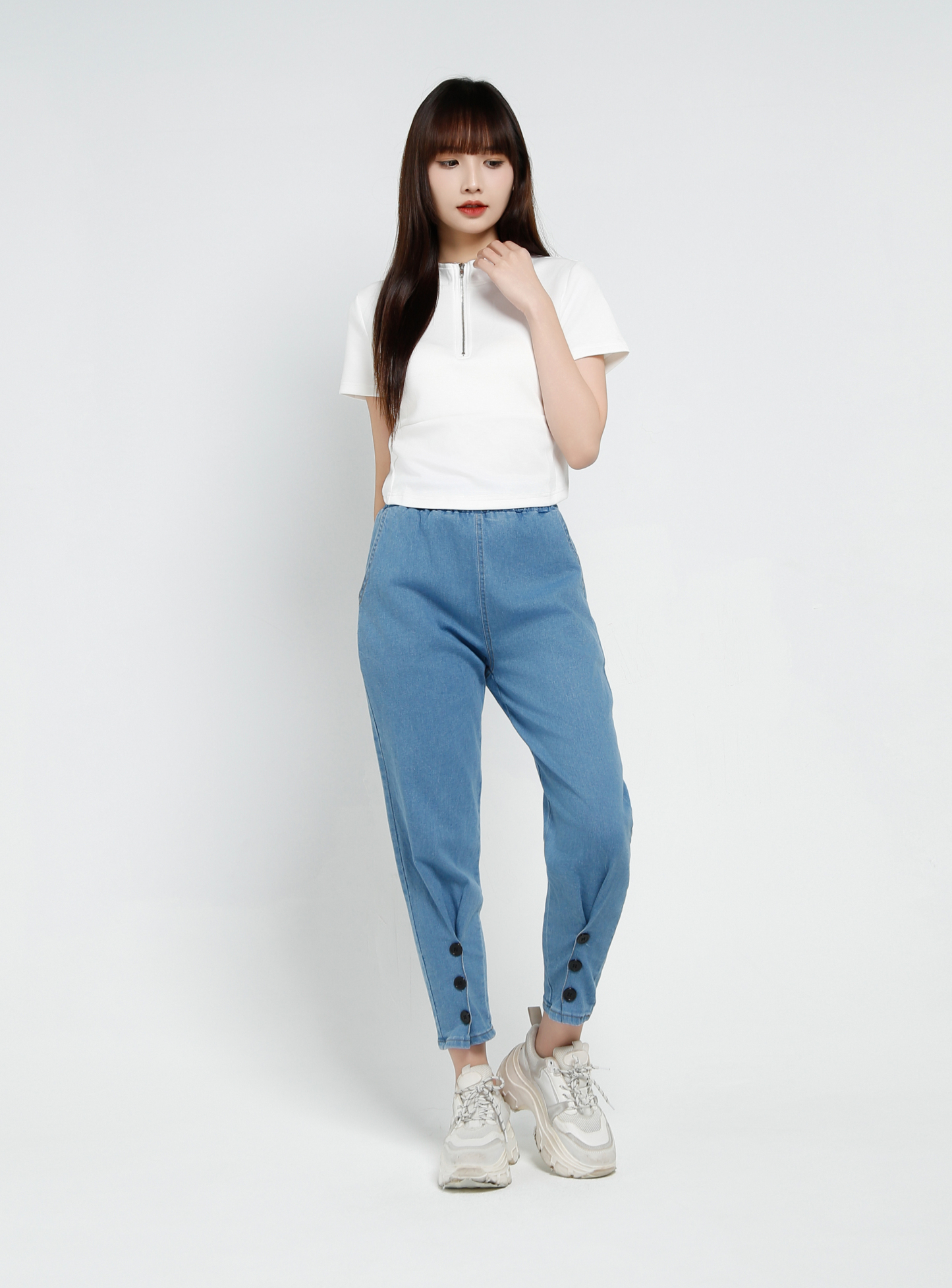 Denim Long Pants 34276