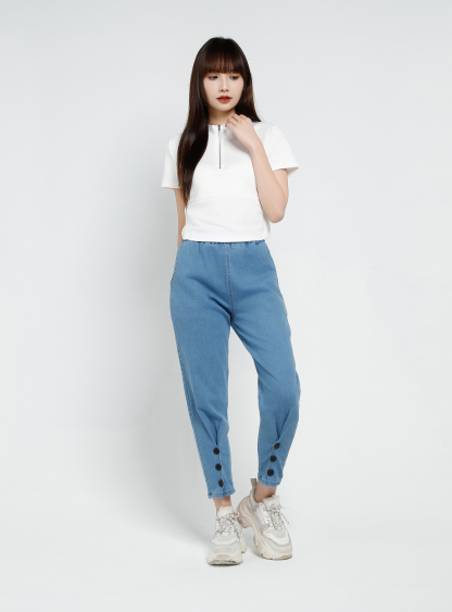 Denim Long Pants 34276
