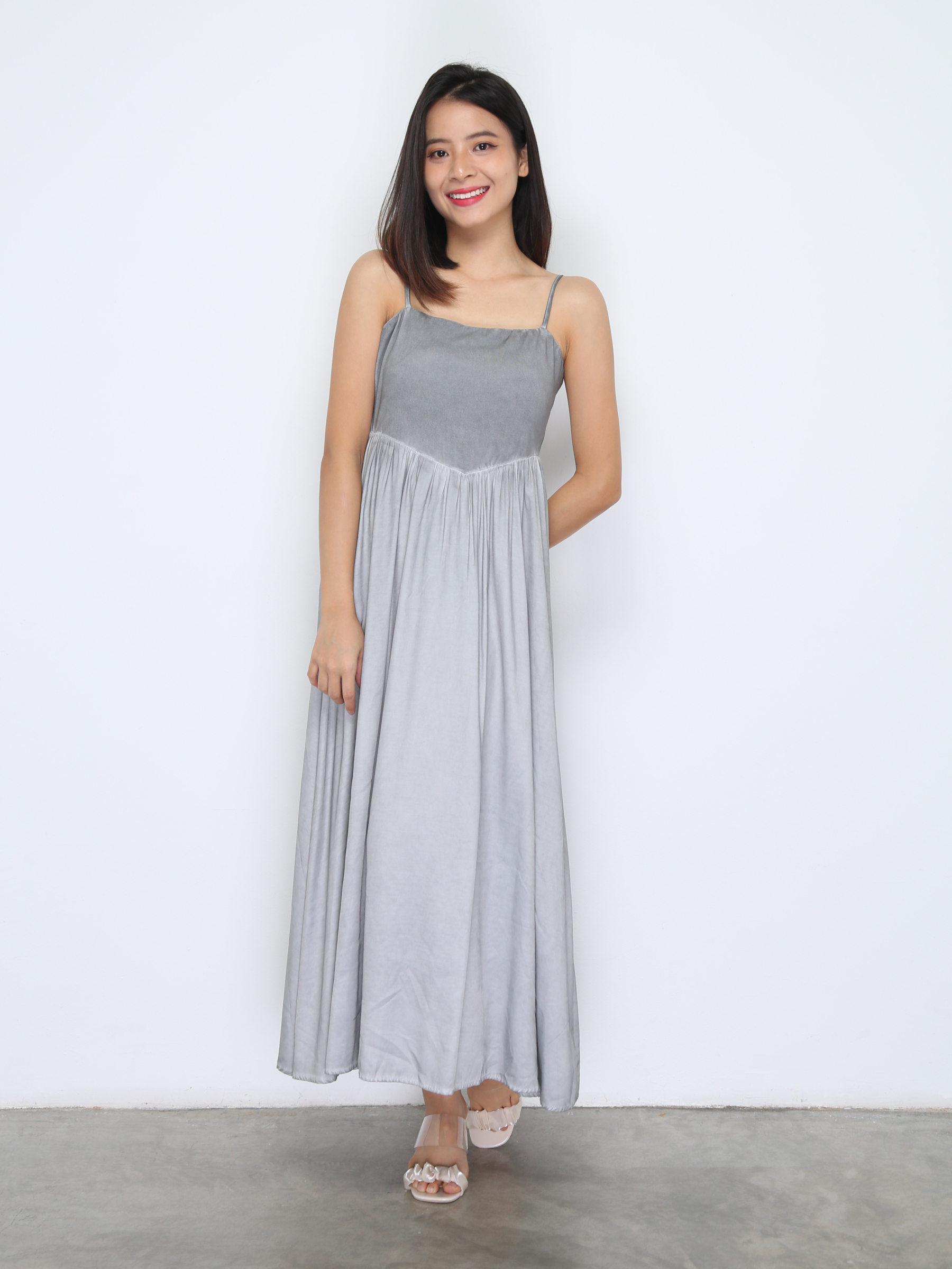 Sleeveless Pleated Dress 37264