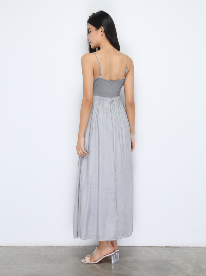 Sleeveless Pleated Dress 37264