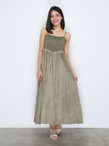 Sleeveless Pleated Dress 37264