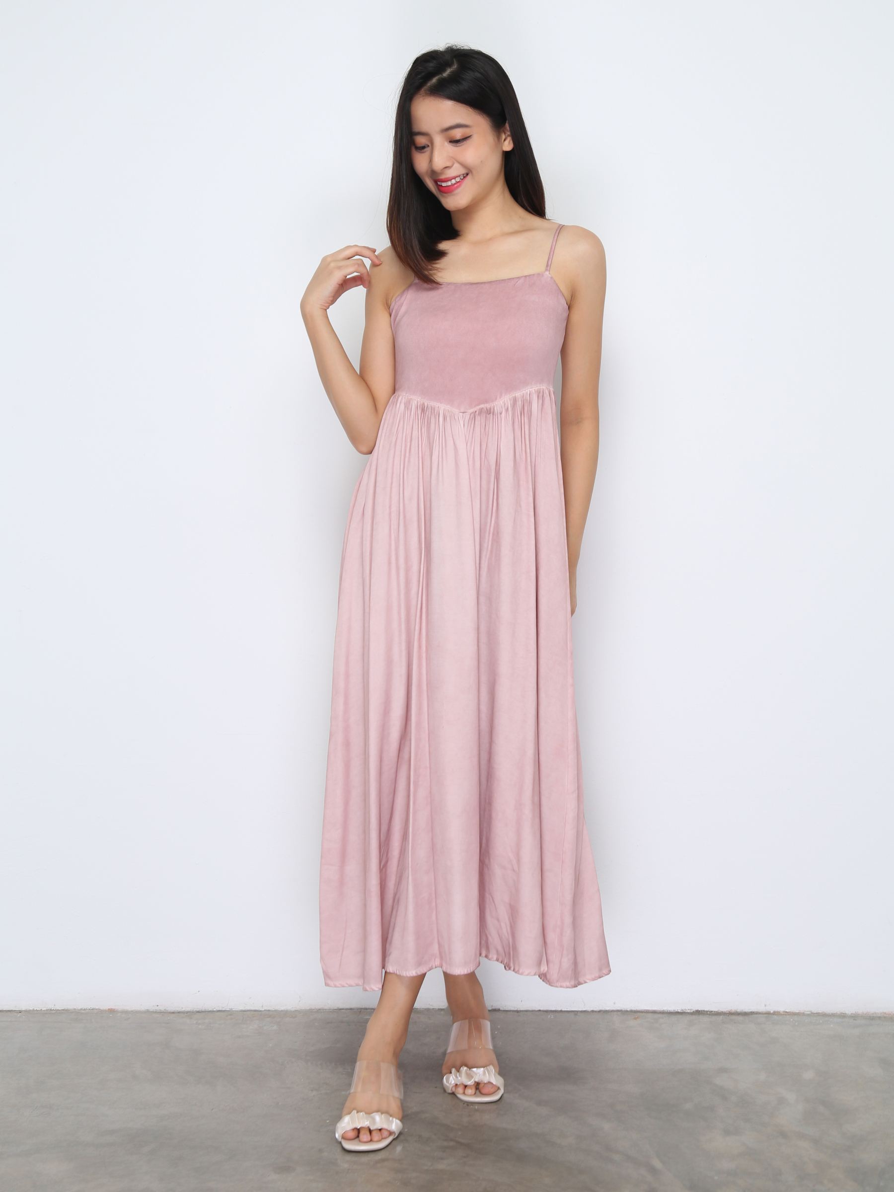 Sleeveless Pleated Dress 37264