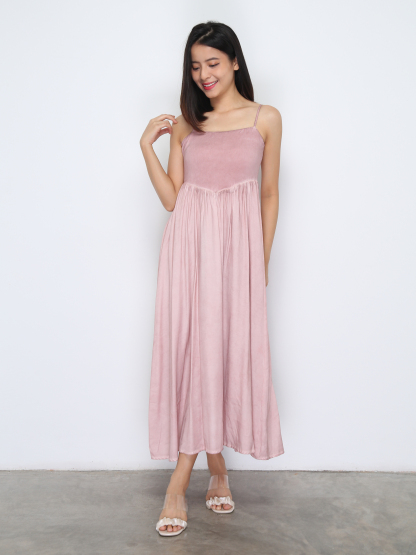 Sleeveless Pleated Dress 37264