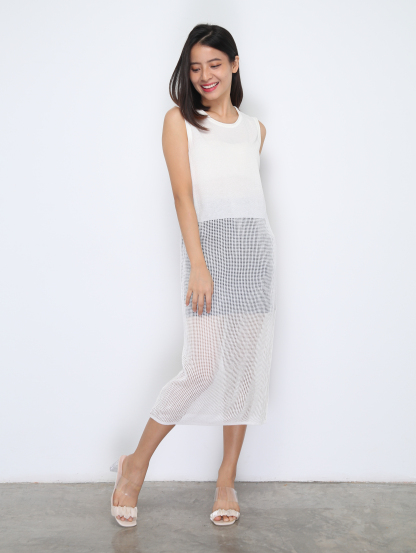 Knitted Sleeveless Dress 37274