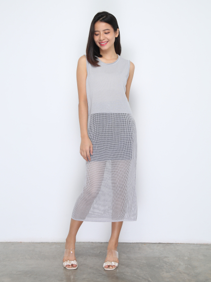 Knitted Sleeveless Dress 37274