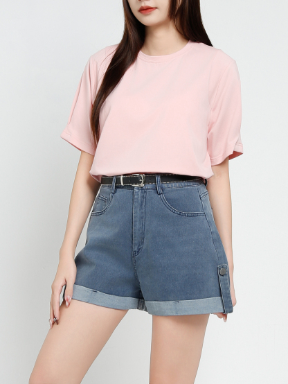 Denim Short Pants 37289