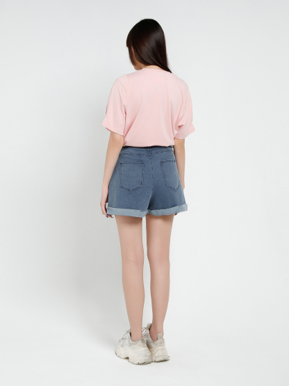 Denim Short Pants 37289