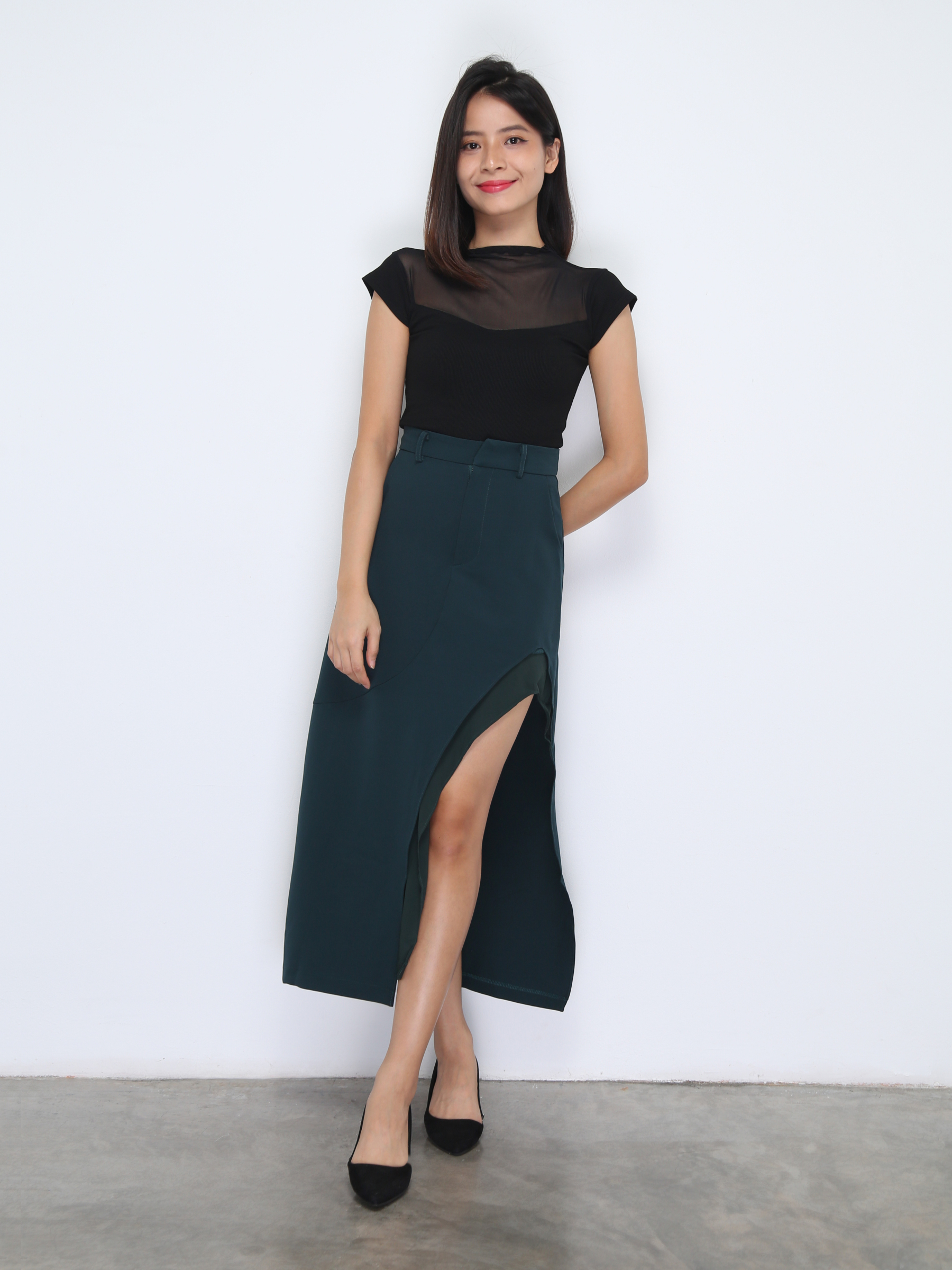 High Waist With Split Skirt 37307