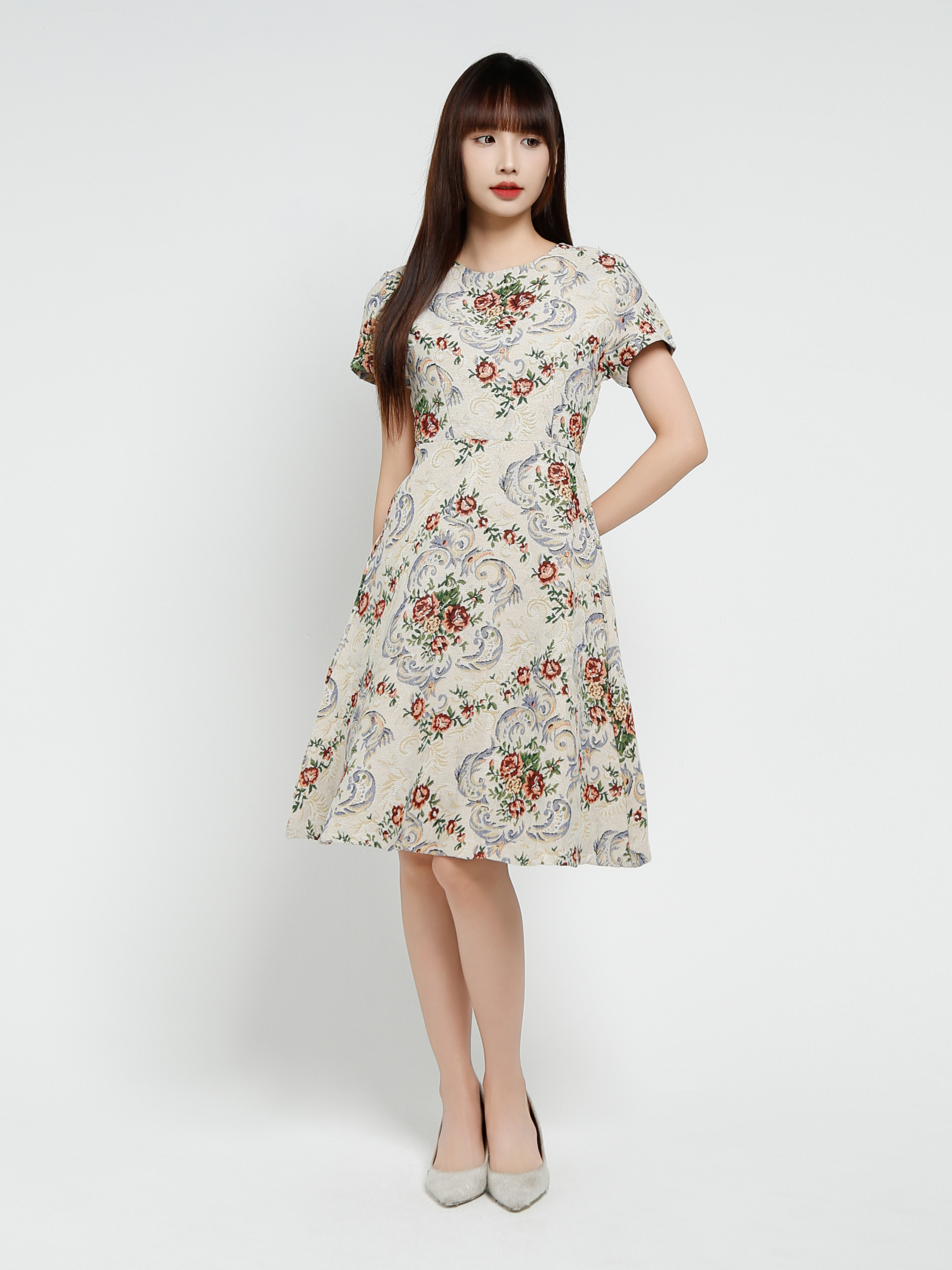 Batik Pattern Dress 37310