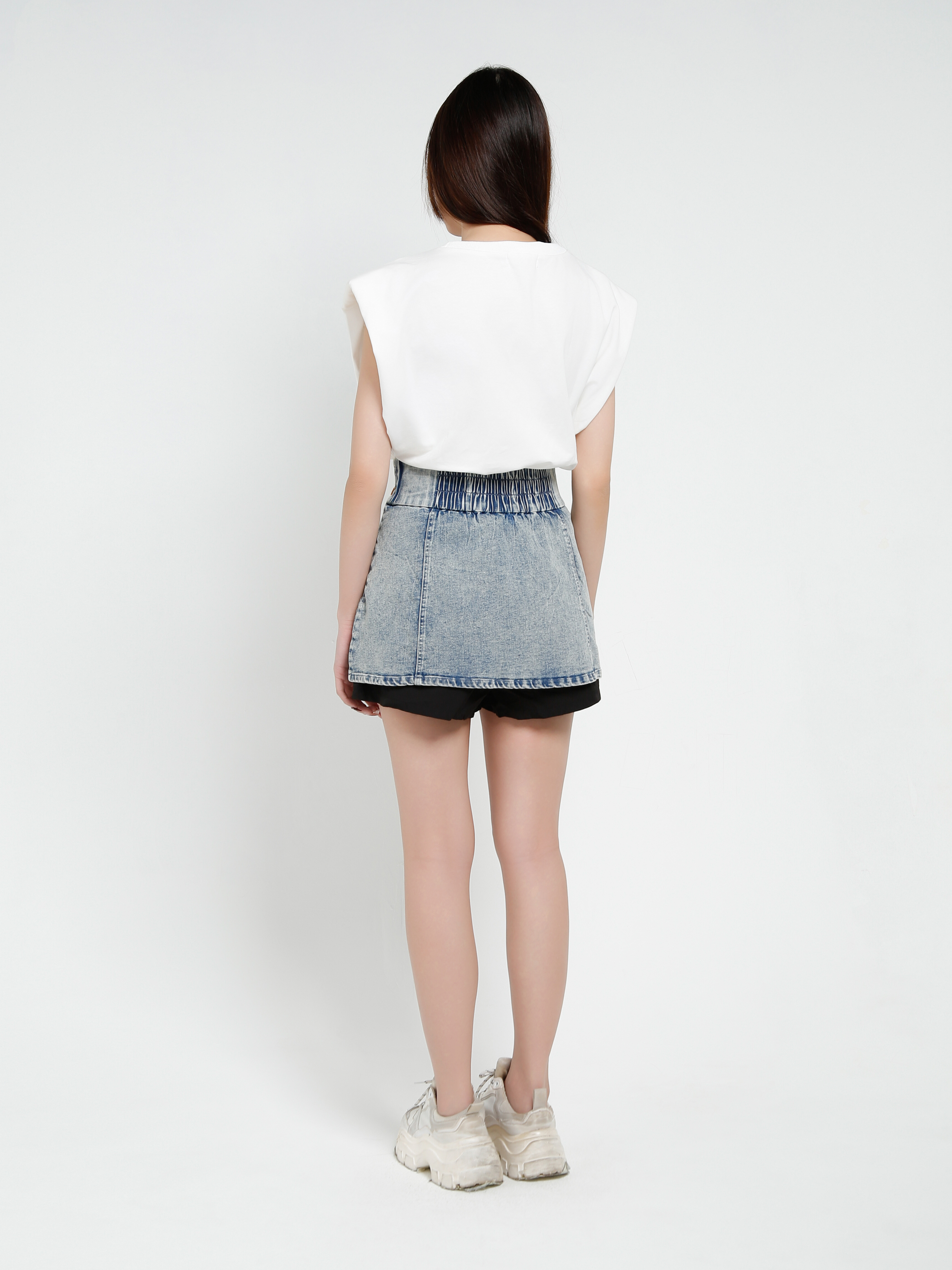 Denim Skirt Pants 37328