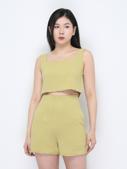 Sleeveless Top With Short Pant Set 37337