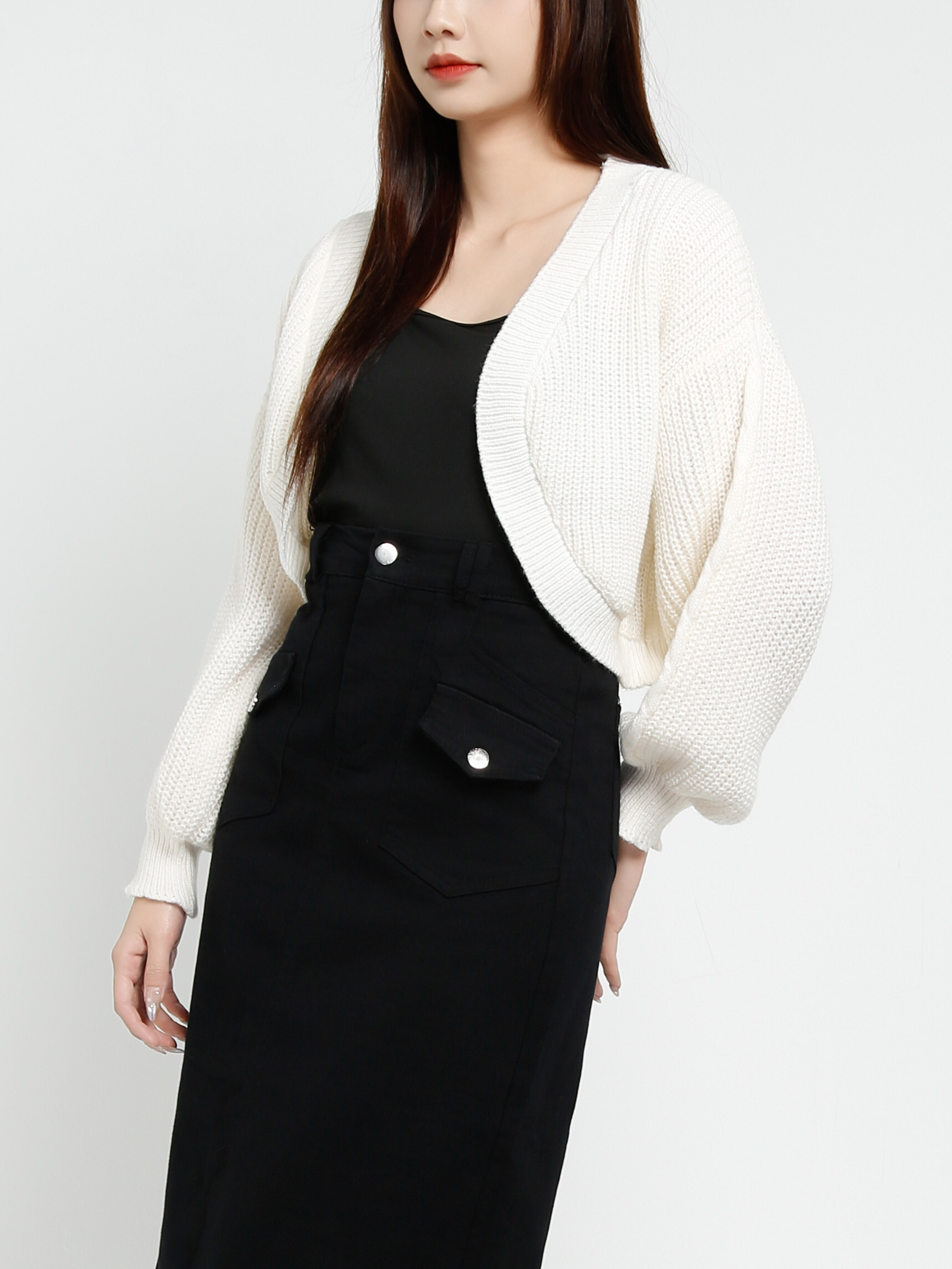 Knitted Outerwear With Singlet Set 37371