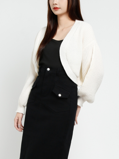 Knitted Outerwear With Singlet Set 37371